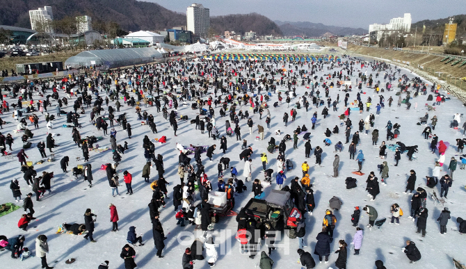 [포토] 평창송어 축제 인파