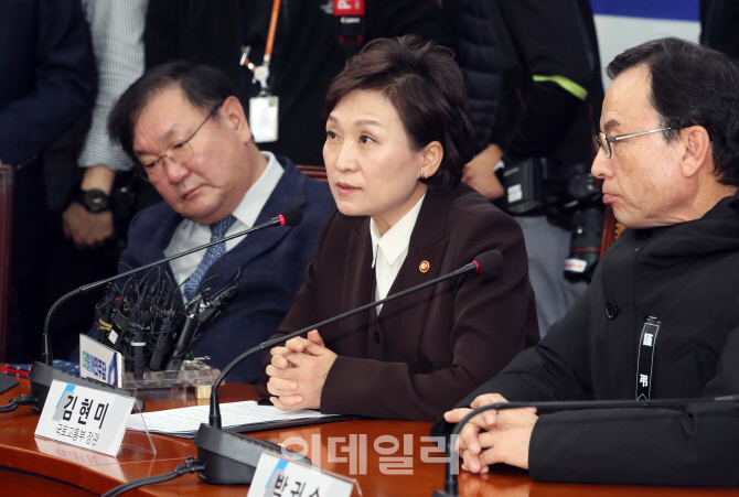 [포토]발언하는 김현미 국토부 장관