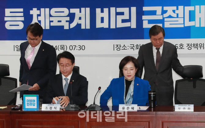 [포토]체육계 비리 근절대책 당정협의