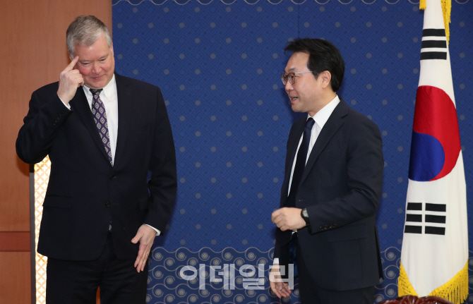 [포토]외교부 청사 찾은 스티브 비건