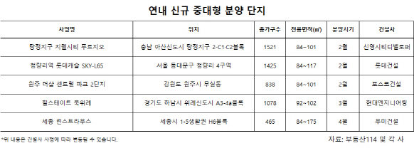 희소성에 가격메리트 부각…  중대형 분양 아파트 ‘귀한 몸’