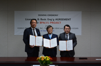 금호P&B화학, 20만톤 규모 BPA 증설 본격화…세계 3위 규모로 도약