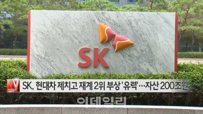   SK, 현대차 제치고 재계 2위 부상 '유력'…자산 200조원 外