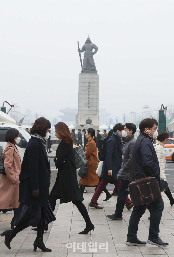 [포토]'마스크 쓴 출근길'