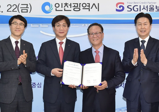 인천시, SGI서울보증과 우수기업 보증지원 협약
