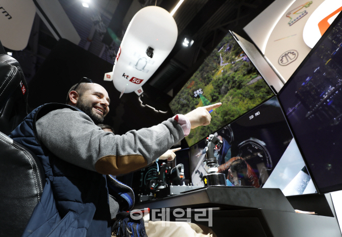 [포토]KT, 드론기술이 융합된 재난안전 특화 플랫폼 '5G 스카이십'