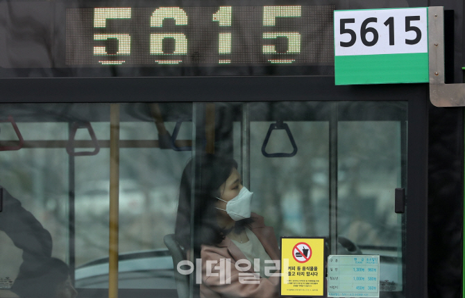 [포토]실내에서도 벗을 수 없는 마스크
