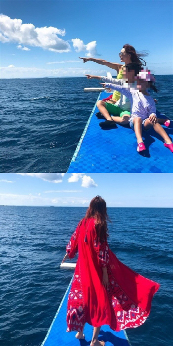 ‘도박 논란’ 슈, 근황 공개…아이들과 바다 보며 포즈