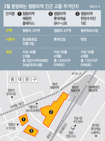 청량리 초고층 아파트 '분양가 9억'이 성패 가른다