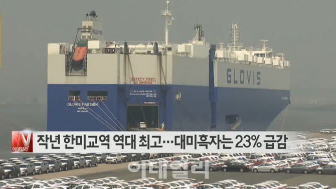[이데일리N] 작년 한미교역 역대 최고…대미흑자는 23% 급감 外