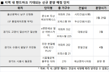 "불황에도 끄떡없다"… 지역 랜드마크 단지 어디?
