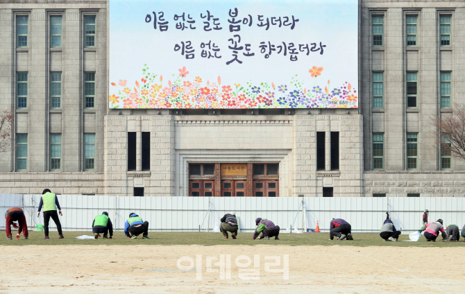 [포토]'광장에 봄을 심다'