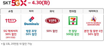 SKT, 5G 런칭 기념 한 달동안 11번가 등 반값 프로모션