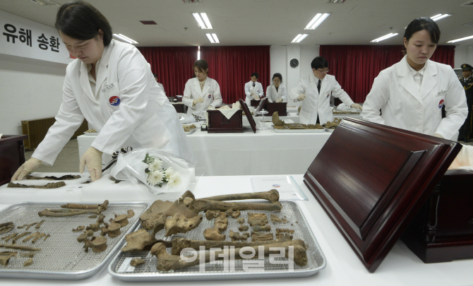 [포토]중국군 유해 입관식 거행