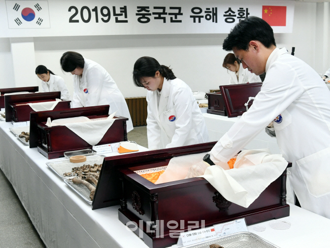 [포토]2019년 중국군 유해 송환