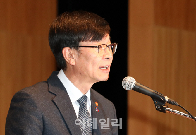 [포토]기념사하는 김상조 공정거래 위원장