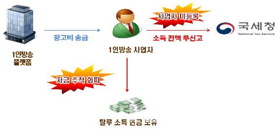 국세청, 탈세혐의 '유튜버·연예인·운동선수' 176명 세무조사 착수