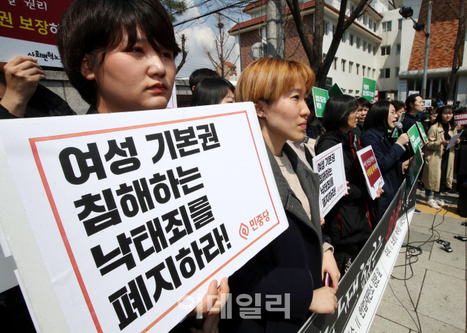 [포토]여성 기본권 침해하는 낙태죄는 위헌이다