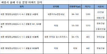 ‘미분양 제로’ 세종시, 올해 5000가구 분양 스타트