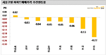 서울 아파트값 15주째 하락…강동·마포·성북구 약세