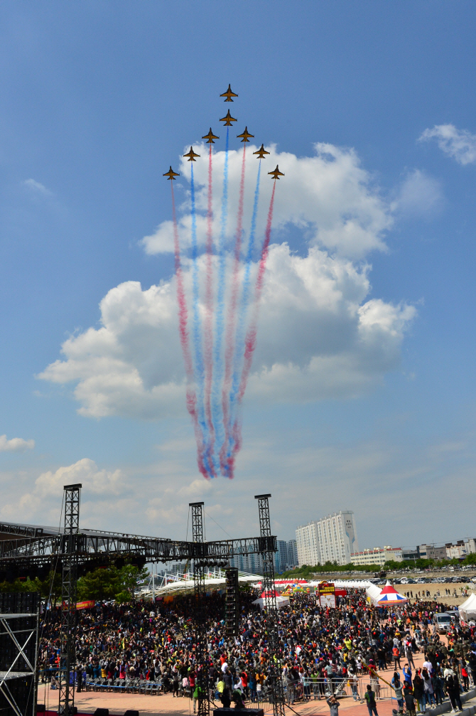 블랙이글스 2019해병대문화축제 축하비행