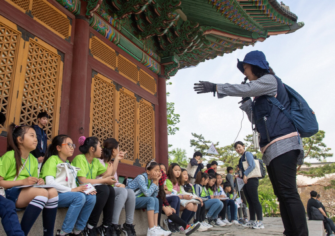 [포토] 문화역사 체험학습 참여한 안산 다문화 초등학생