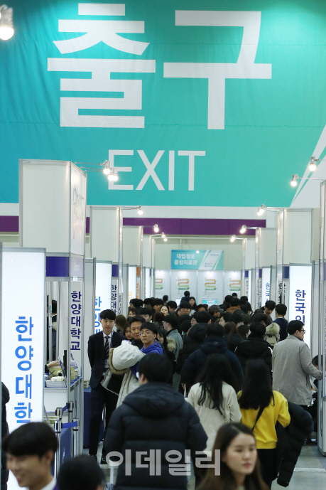 現고2 대입도 ‘학종’이 가른다…상위권大 선발비율 44%(종합)