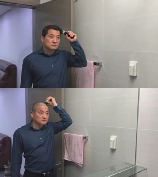 "20대 국회는 죽었다" 박대출, '삭발 변신' 동영상 올려