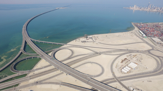 현대건설, 쿠웨이트 내 '2조7천억원' 규모 해상교량 준공