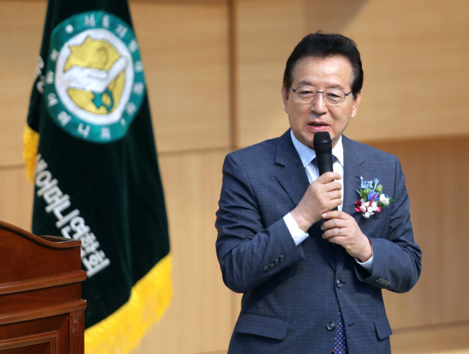 [포토] 정순균 강남구청장, 녹색어머니 발대식 참석