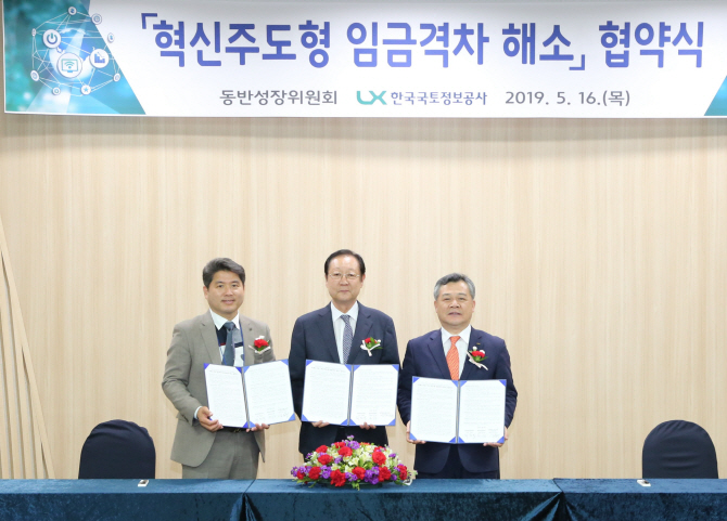 동반위, 국토정보공사와 ‘혁신주도형 임금격차 해소협약’ 체결