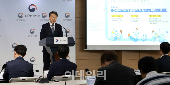 [포토]아동정책 발향 발표하는 박능후 보건복지부 장관