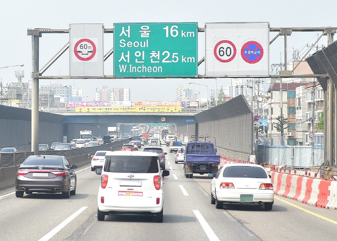 인천 하루평균 교통량 10만여대 증가…통행속도 감소