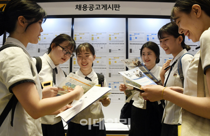 학생에 군장병까지 "AI 컨설팅 받아보자"..'KB굿잡 취업박람회' 북적