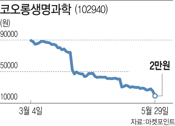 두 달만에 그룹사 전체 시가총액 ‘3조원’ 증발