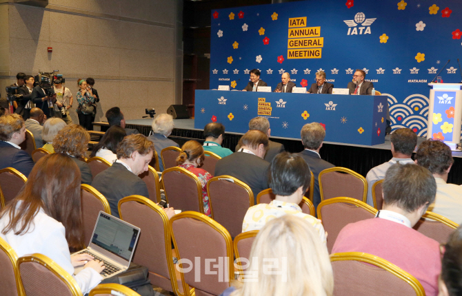 [포토]국제항공운송협회 제75차 연차총회 기자회견