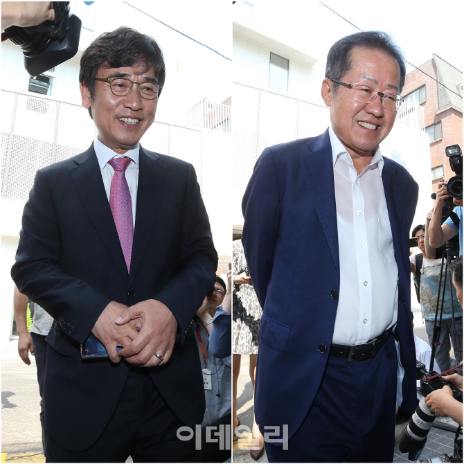 [포토]유시민-홍준표, '홍카레오 녹화하러 갑니다'