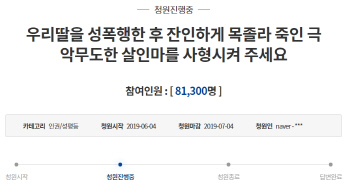“딸 성폭행하고 죽인 살인마, 강력처벌 원해” 팔순 아버지의 호소