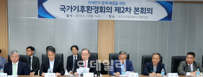 [포토]국가기후환경회의, 미세먼지 해법 모색을 위한 '제2차 본회의' 개최