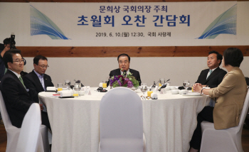 文의장·4당 대표, 국회정상화 공감대…"돌아와라 한국당"