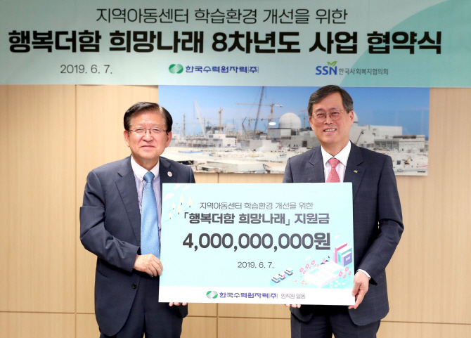 [포토] 한수원-한국사회복지협의회 '행복더함 희망나래'