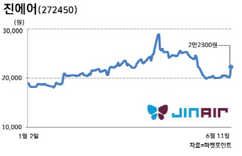 정부 제재에 속앓는 진에어…실적·주가 반등 언제쯤?