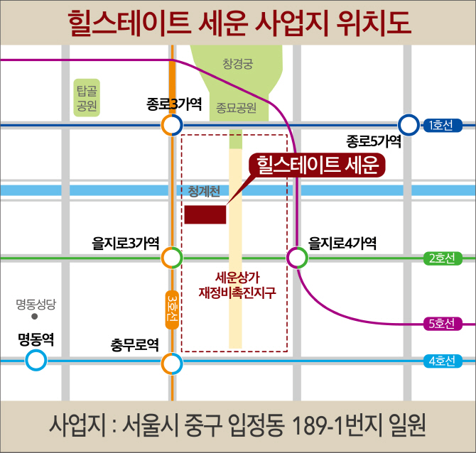 도심 한복판 주상복합 ‘힐스테이트 세운’ 이달말 분양