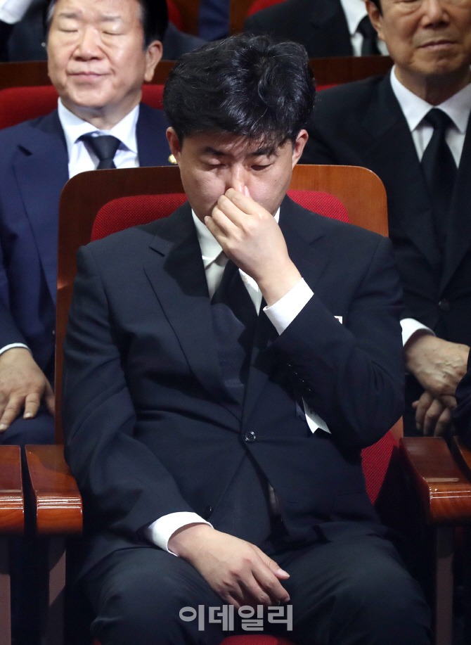 [포토]'추모식 참석한 노건호'
