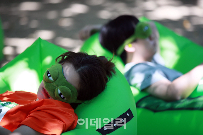 [포토]'숲에서 누가 누가 잘 자나'