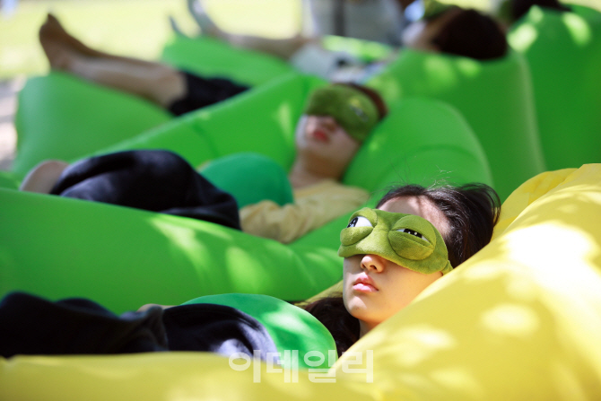 [포토]'잠이 최고 보약'