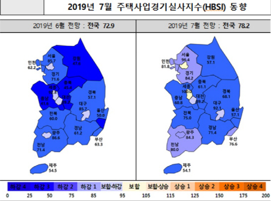 이달 전국 주택사업경기 '우울'...서울·세종만 회복