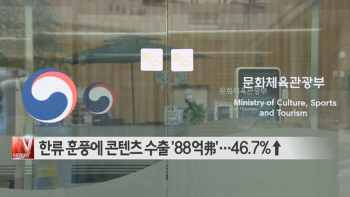  한류 훈풍에 콘텐츠 수출 '88억弗'…46.7%↑ 外