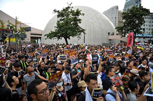 홍콩, 송환법 반대 이어진다…'평화시위'에 집중