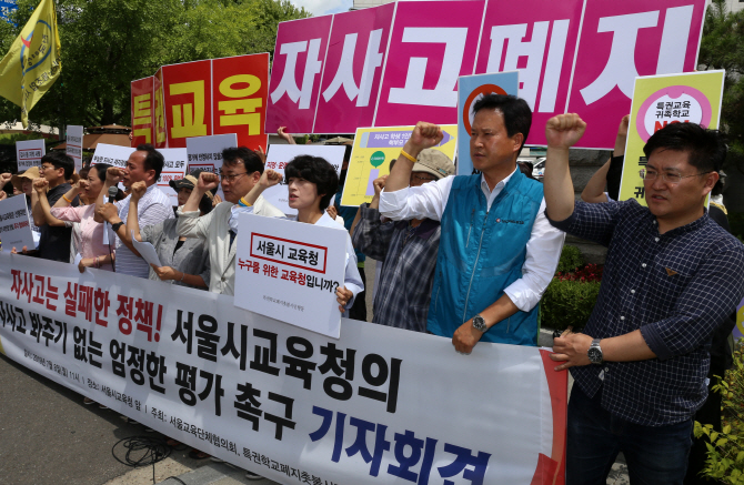 [포토] 자사고 엄정 평가하라~